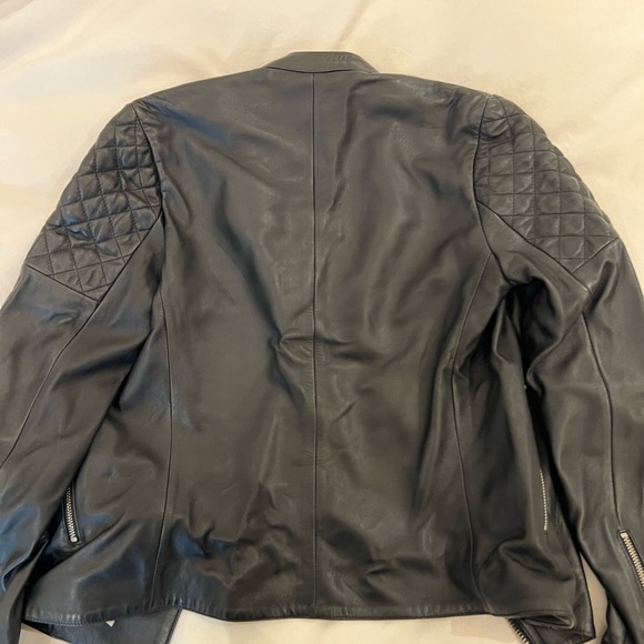 Jigsaw 100% Napa leather black biker jacket. Women’s size 4. Pristine! - Picture 13 of 13